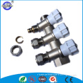 Made in china forged 135 degree 3 way hydraulic radiant valves manifolds